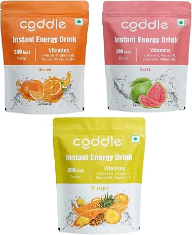 Instant Energy Drink Combo – Orange, Guava & Pineapple