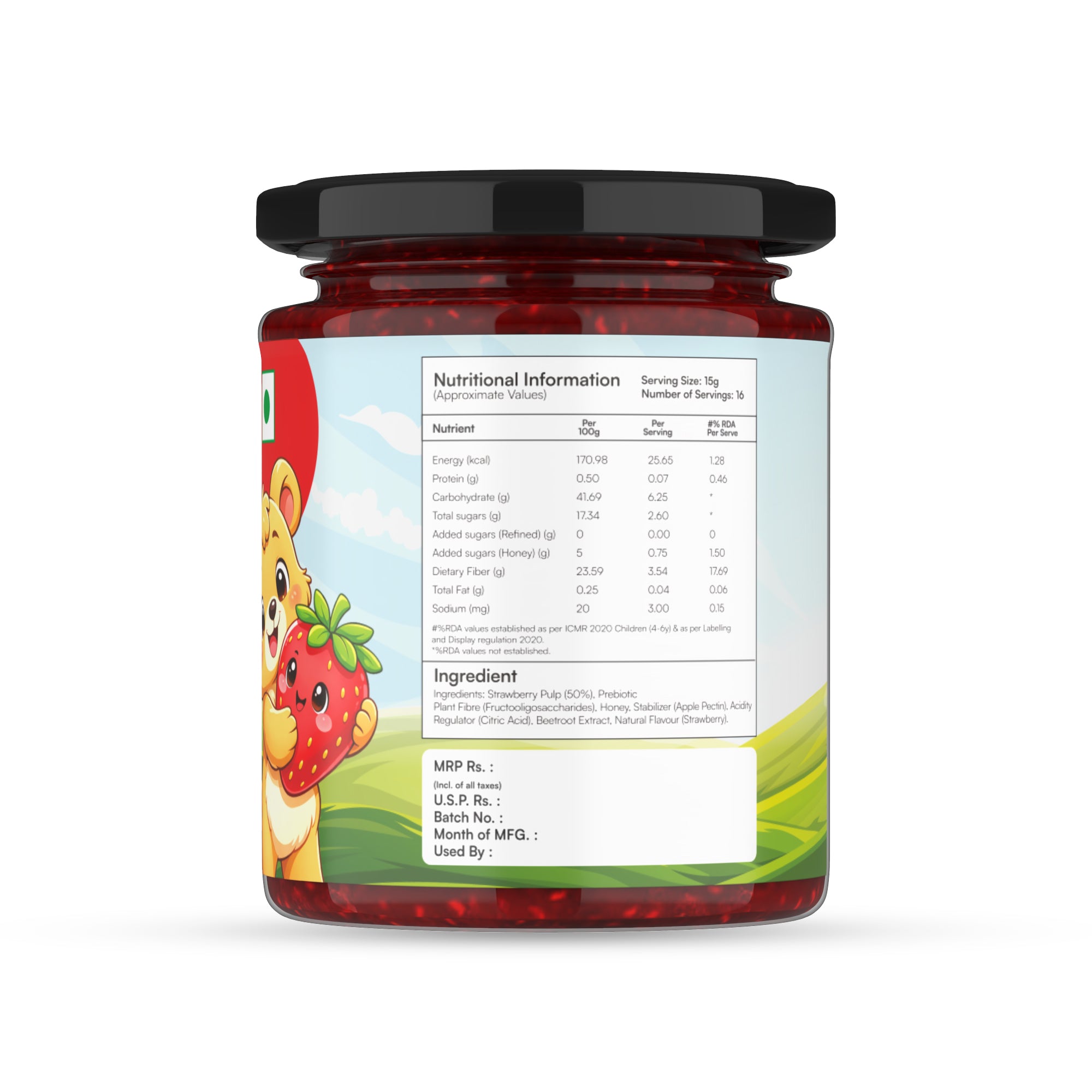 Coddle Strawberry & Honey Jam | Natural Sweetness | No Preservatives